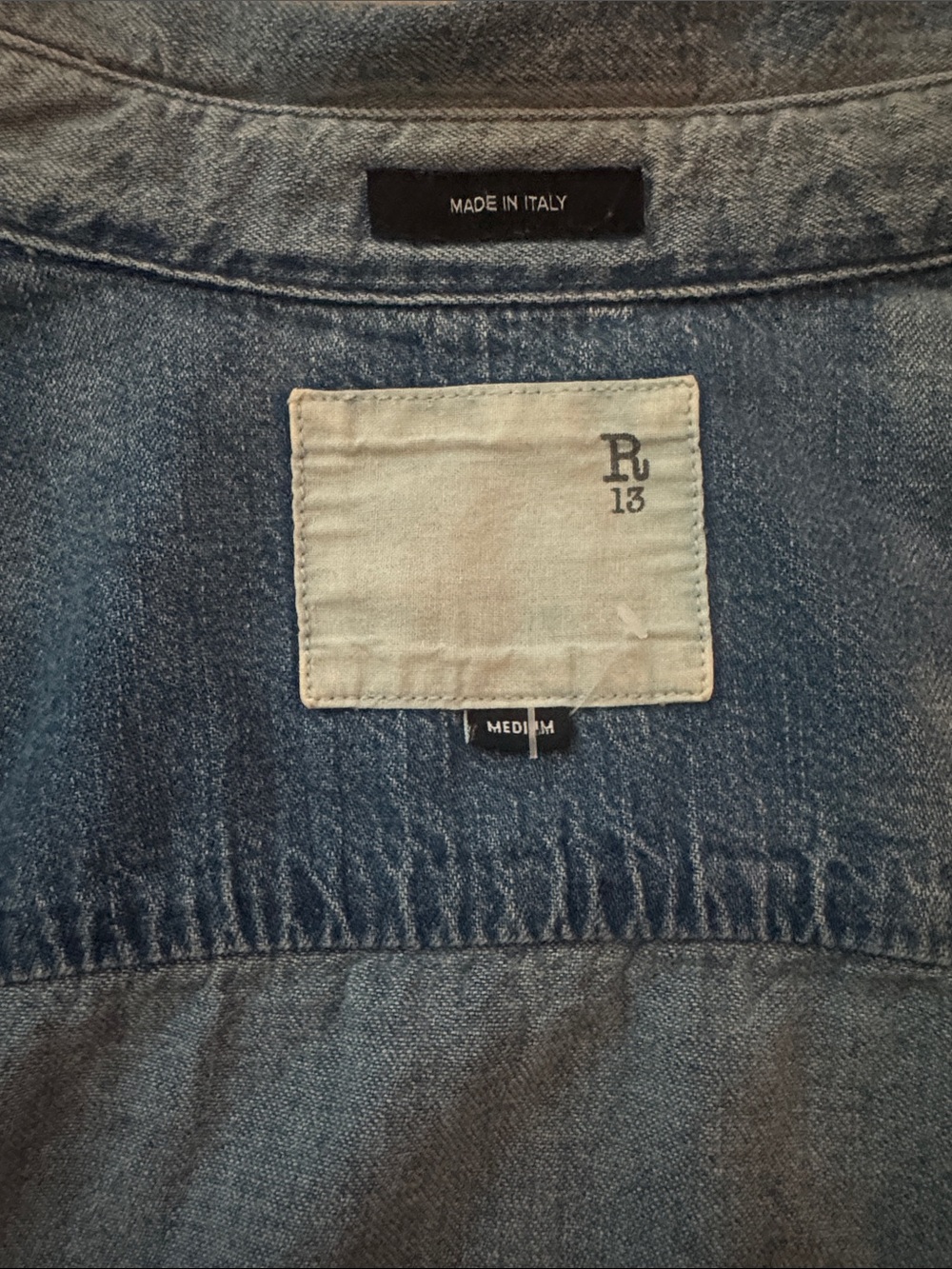 R13 Light Wash Oversized Denim Jacket - Picture 11 of 11